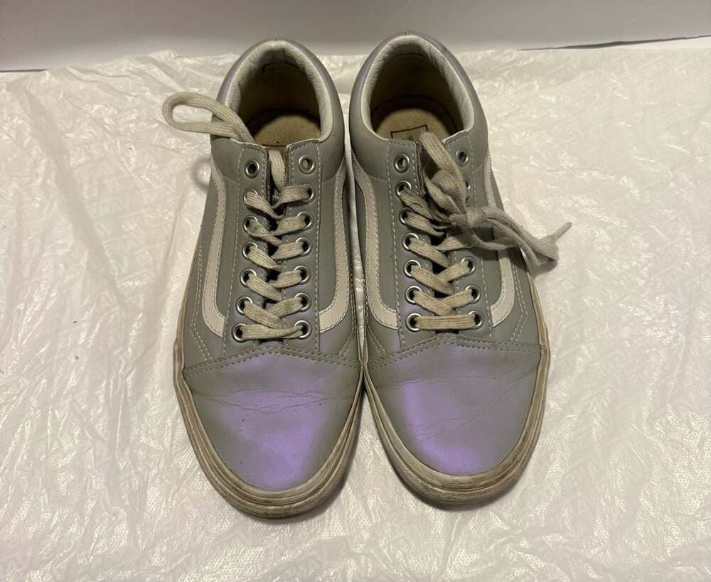 Vans Old Skool Muted Metallic Size 8 Gray Vio